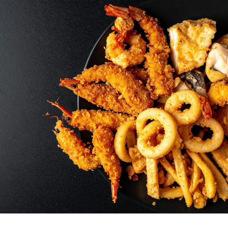 RABASYLANGOSTINOS2 Rabas + Langostinos